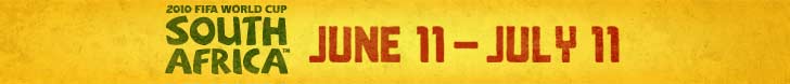2010 FIFA World Cup.  June 11 - July 11  One Game Changes Everything.  ESPN