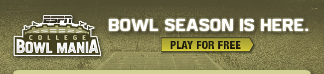 ESPN College Bowl Mania | Bowl Season is Here.  Play for Free >>