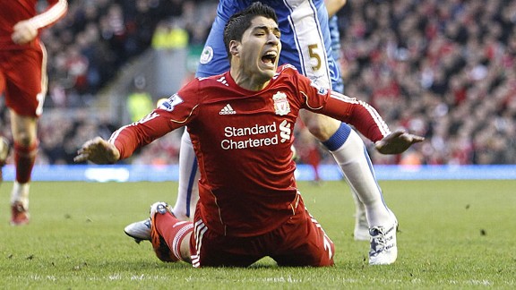 Luis Suarez foul