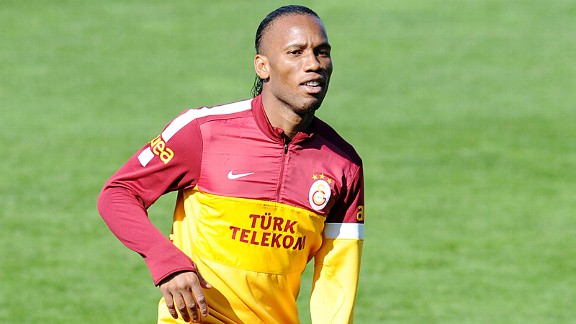 Didier Drogba training with Galatasaray