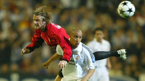 David Beckham v Roberto Carlos Real United 2003
