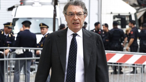 Massimo Moratti has landed in hot water after speaking out against refereeing decisions against Inter Milan