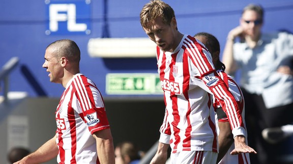 Peter Crouch scored for Stoke against QPR