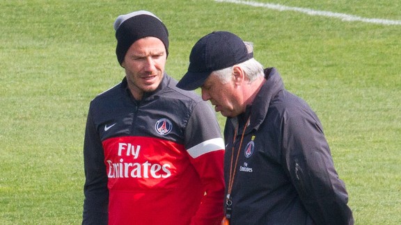 David Beckham, Carlo Ancelotti