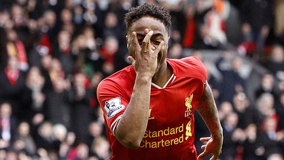 Raheem Sterling fifth goal Liverpool celeb Arsenal