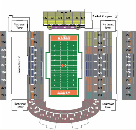 university of illinois football look