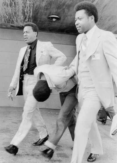 Leonard Smith with police