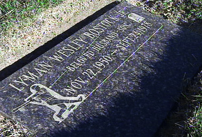 Lyman Bostock's grave