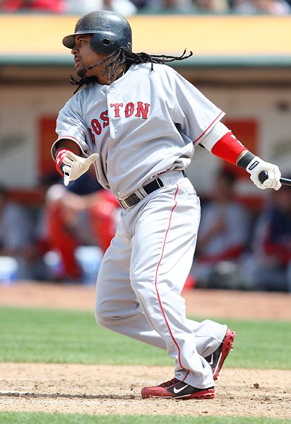 Manny Ramirez hitting