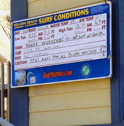 Shark warnings