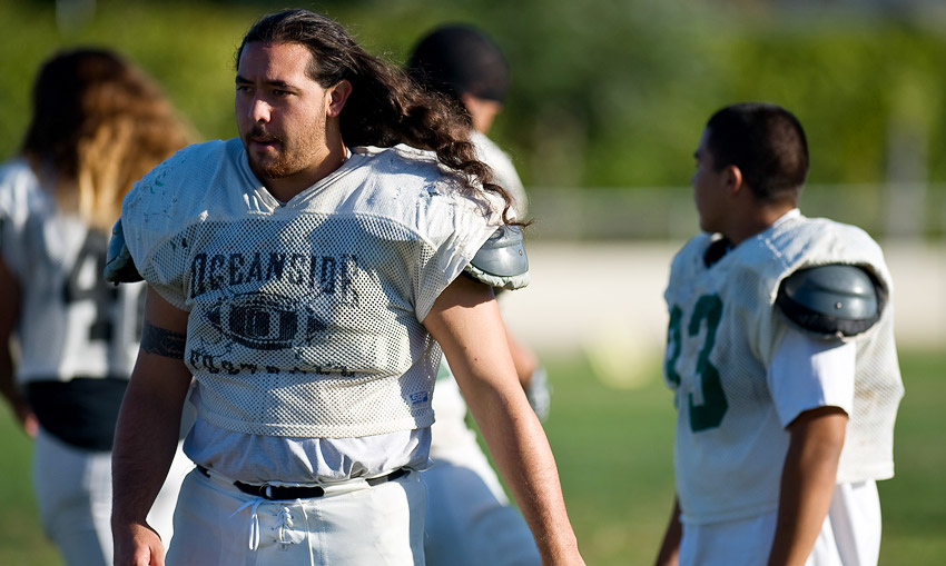 Justin at practice
