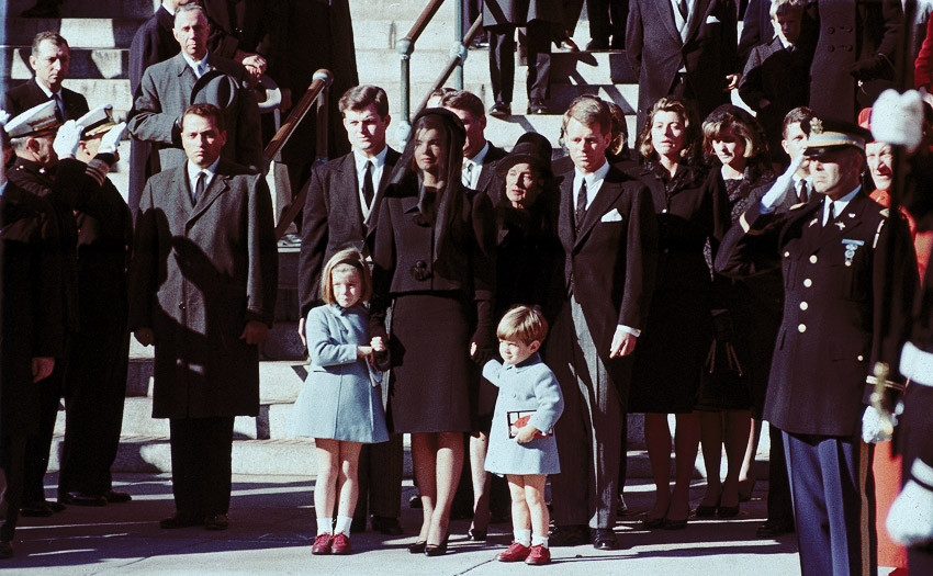 jackie kennedy death. Jackie Kennedy (center) was