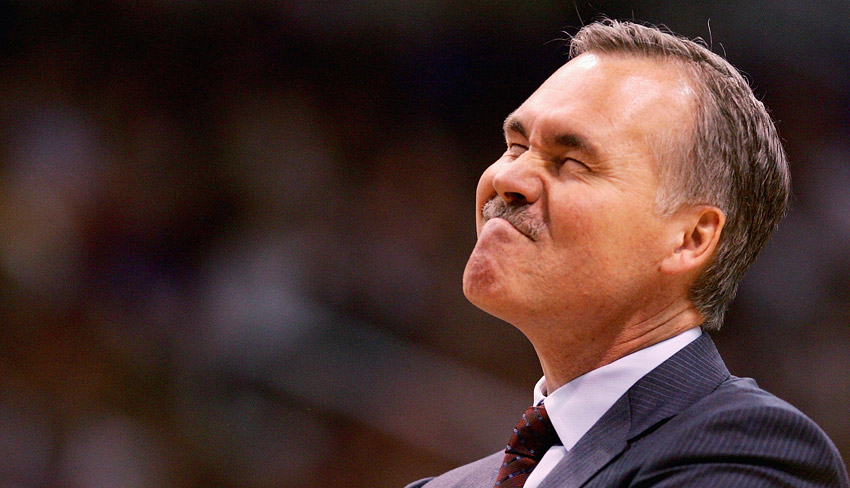 Mike D'Antoni on sidelines