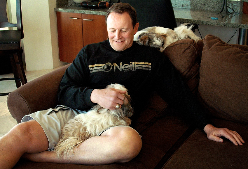 Ed Hochuli at home