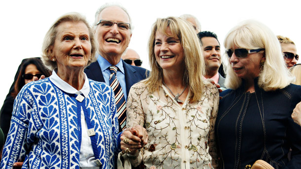 Also pictured are Penny Chenery left owner of Triple Crown winner 