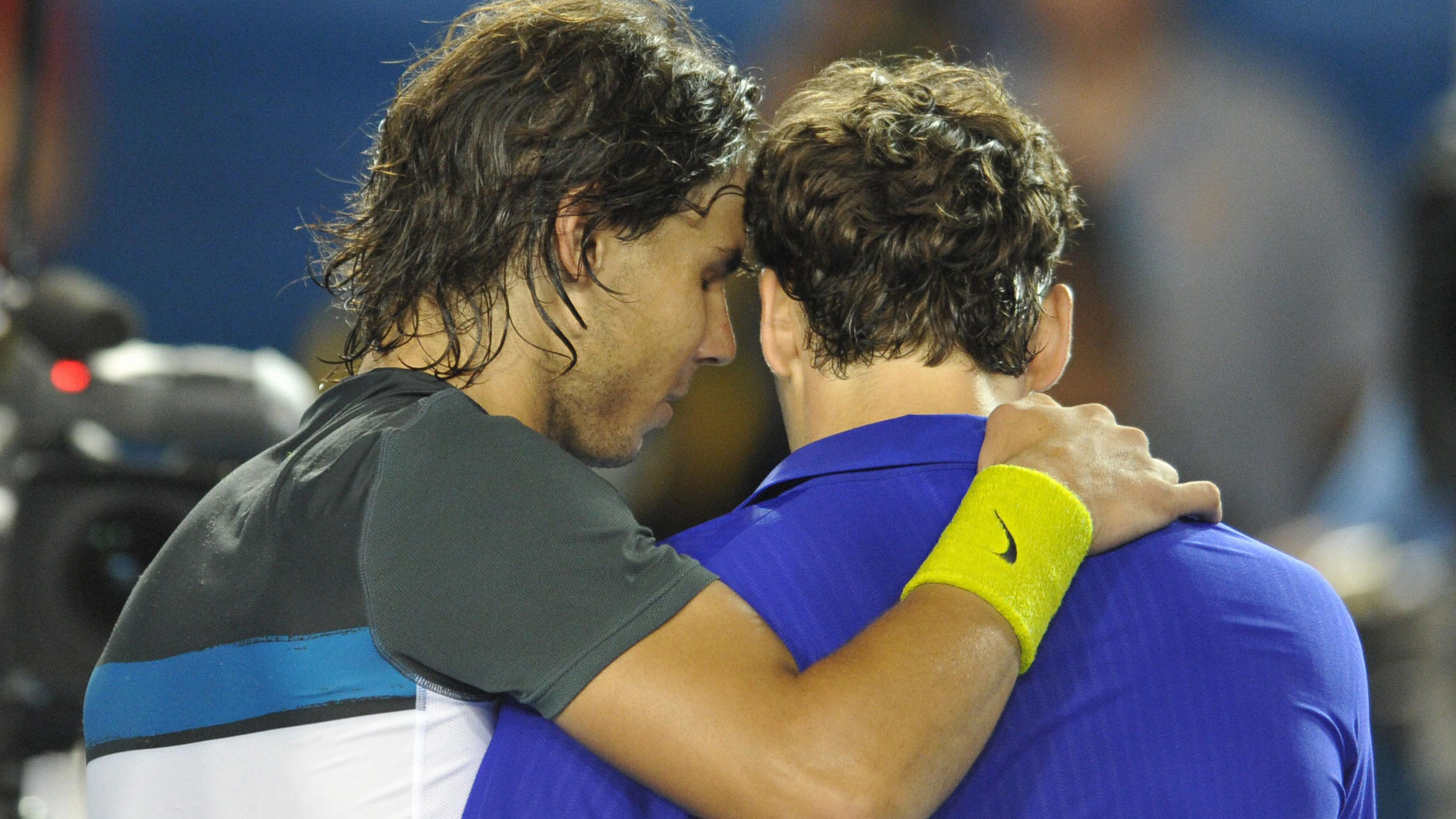Rafa after his first title in Melbourne.