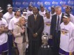 Lakers Receive Western Conference Trophy
