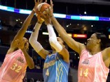 Sparks Pull Away From Sky, 75-63