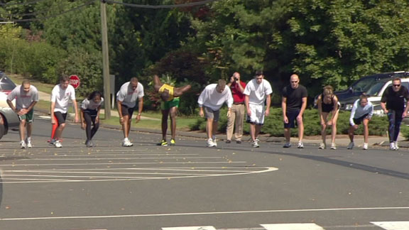Usain Bolt Races At ESPN