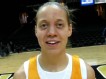 Rebecca Lobo talks with Tennessee junior forward Angie Bjorklund