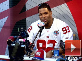 Recently retired Strahan joins Fox pregame show