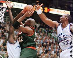 Karl Malone, Vin Baker