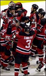 New Jersey Devils celebrate