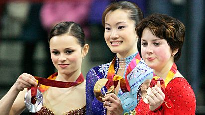 Sasha Cohen, Shizuka Arakawa, Irina Slutskaya