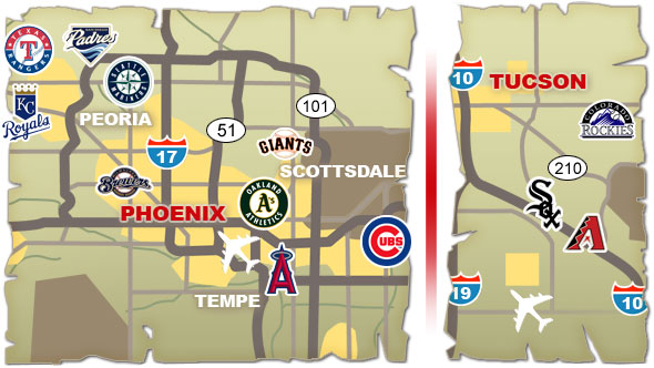 Cactus League Map