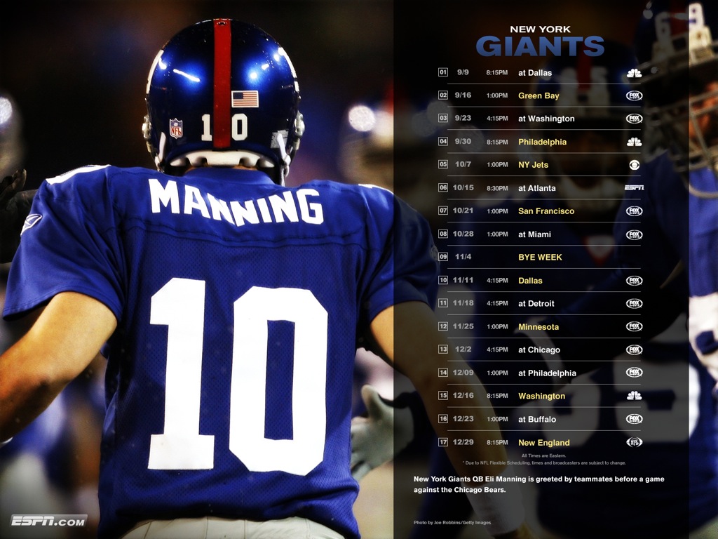 New York Giants - Eli Manning. Labels: Giants