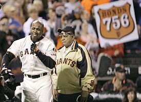 Barry Bonds and Willie Mays