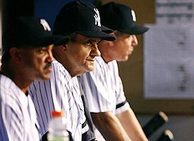 New York Yankees manager Joe Torre on the Yanks bench