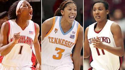 Crystal Langhorne, Candace Parker & Candice Wiggins