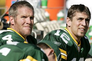 Brett Favre and Aaron Rodgers