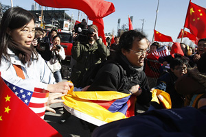 pro-Tibet supporters 