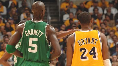 Kevin Garnett and Kobe Bryant