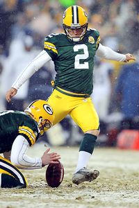  some rookie kicker named Mason Crosby would lead the NFL in scoring