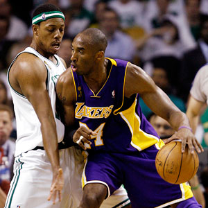 Kobe Bryant and Paul Pierce