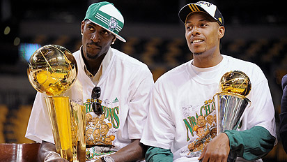 Paul Pierce and Kevin Garnett