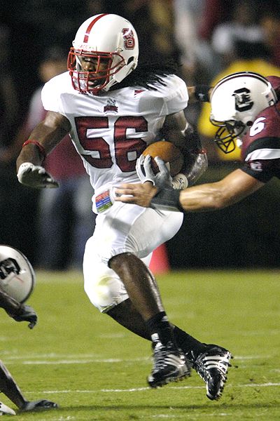 football players cars. N.C. State football player