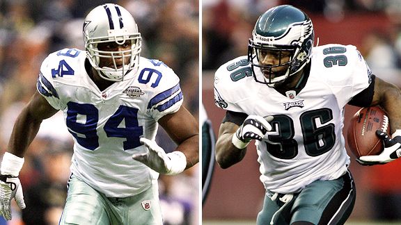 DeMarcus Ware and Brian Westbrook