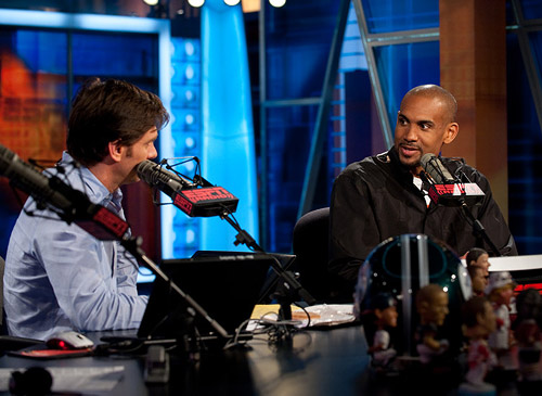 Mike Greenberg and Grant Hill