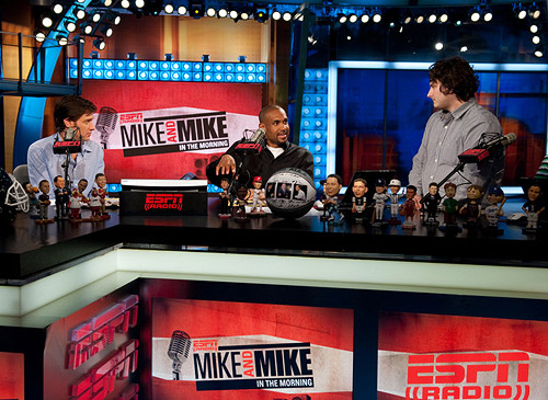 Mike Greenberg and Grant Hill