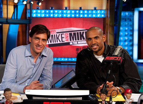 Mike Greenberg and Grant Hill