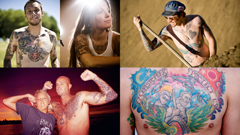  tattoos happen to be some of the world's top action-sports athletes, 