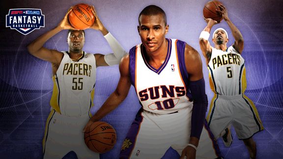 Leandro Barbosa, Roy Hibbert and T.J. Ford 