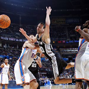 Layne Murdoch/Getty Images Don't trade Manu Ginobili because of his 