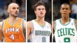 Marcin Gortat, Danilo Gallinari and Rajon Rondo 