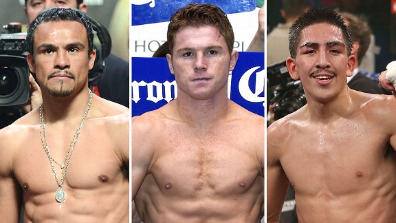 Juan Manuel Marquez, Canelo Alvarez y Leo Santa Cruz