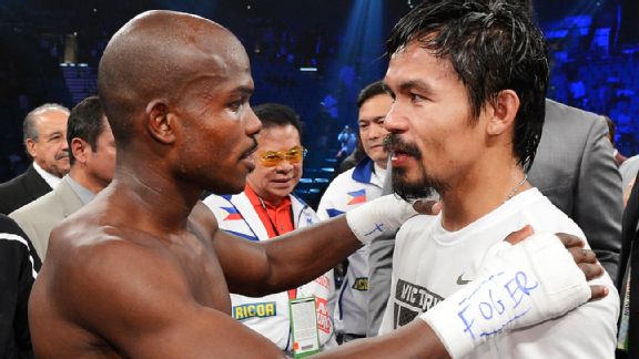 Timothy Bradley and Manny Pacquiao